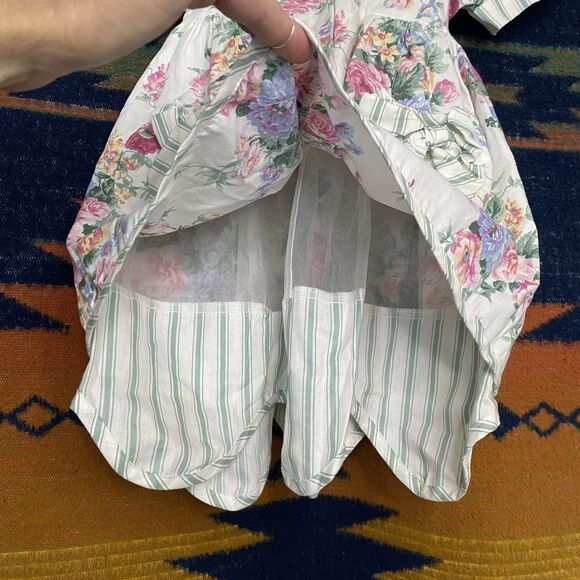 Vintage Sarah Kent Fancy Party Dress. Size 4T. USA. Polycotton. Pockets. 1980's. - Picture 4 of 16